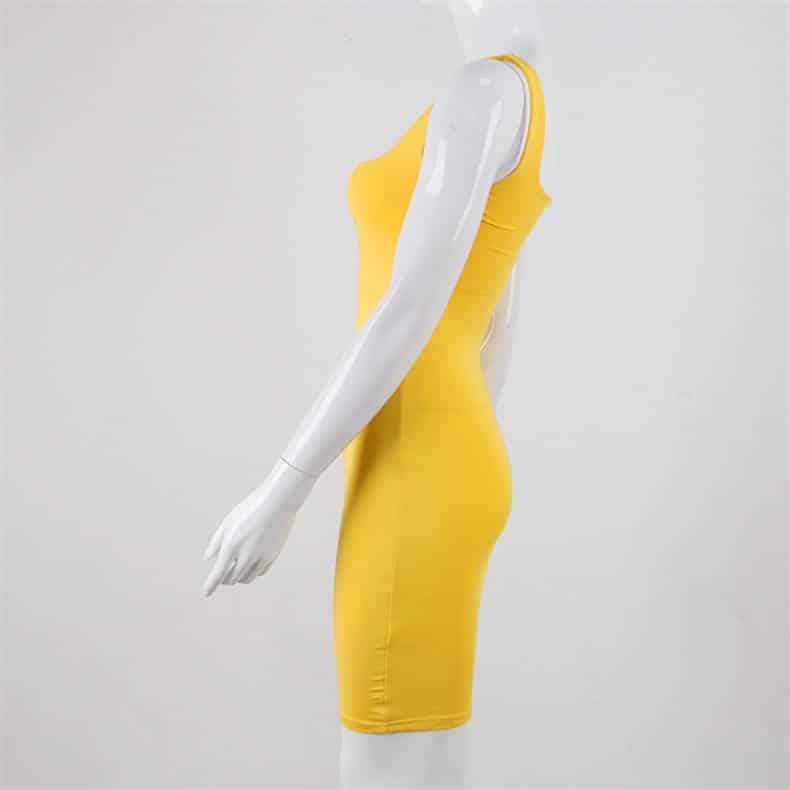 spaghetti strap bodycon dress, view 9 - MRSLM