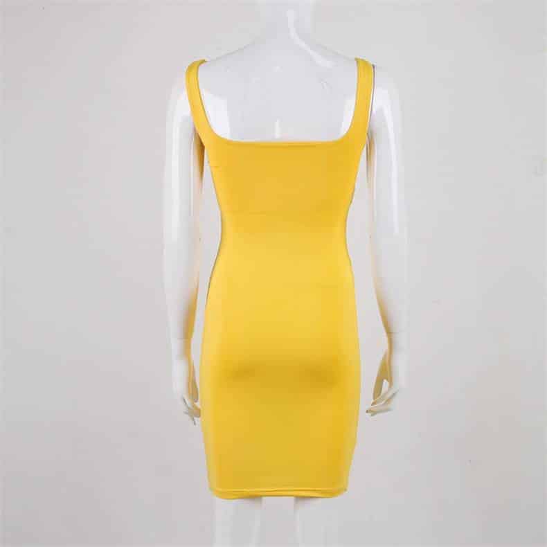 spaghetti strap bodycon dress, view 10 - MRSLM