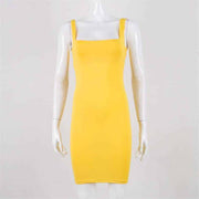 spaghetti strap bodycon dress, view 8 - MRSLM