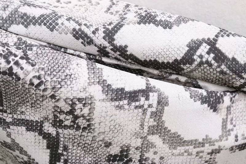 retro snake pattern dress, view 7 - MRSLM