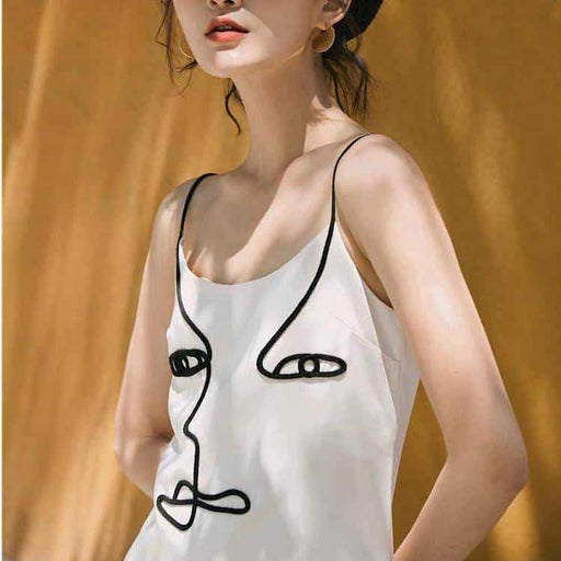 women's abstract art mini dress - MRSLM