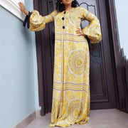 African long sleeve maxi dress, view 2 - MRSLM