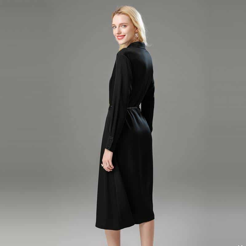 women's basic shirt dress, view 4 - MRSLM