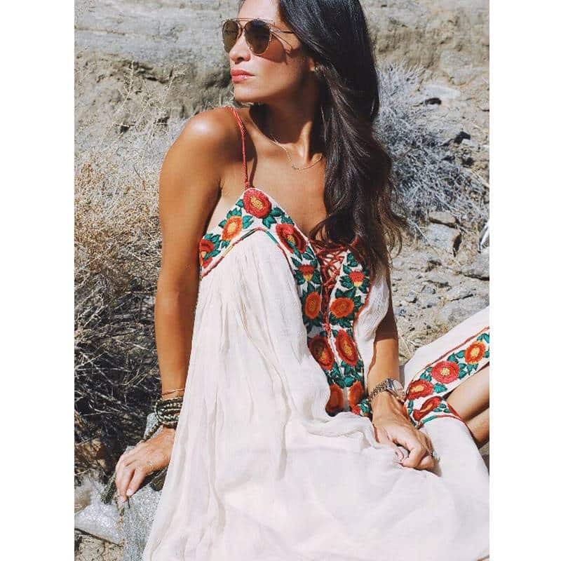 boho maxi cami dress, view 5 - MRSLM