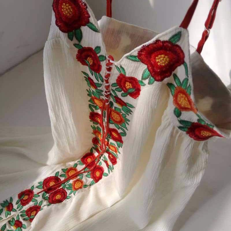 boho maxi cami dress, view 6 - MRSLM