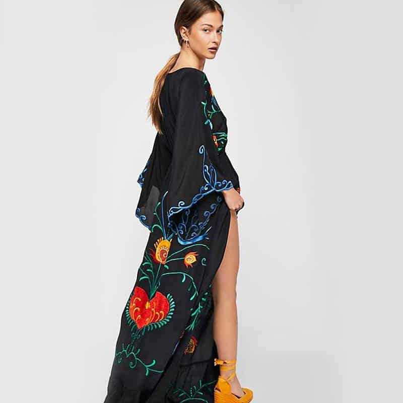 women's boho style dress, view 5 - MRSLM