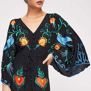 women's boho style dress, view 9 - MRSLM