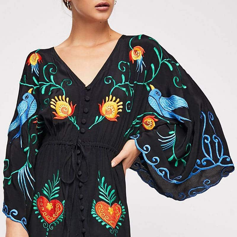 women's boho style dress, view 9 - MRSLM