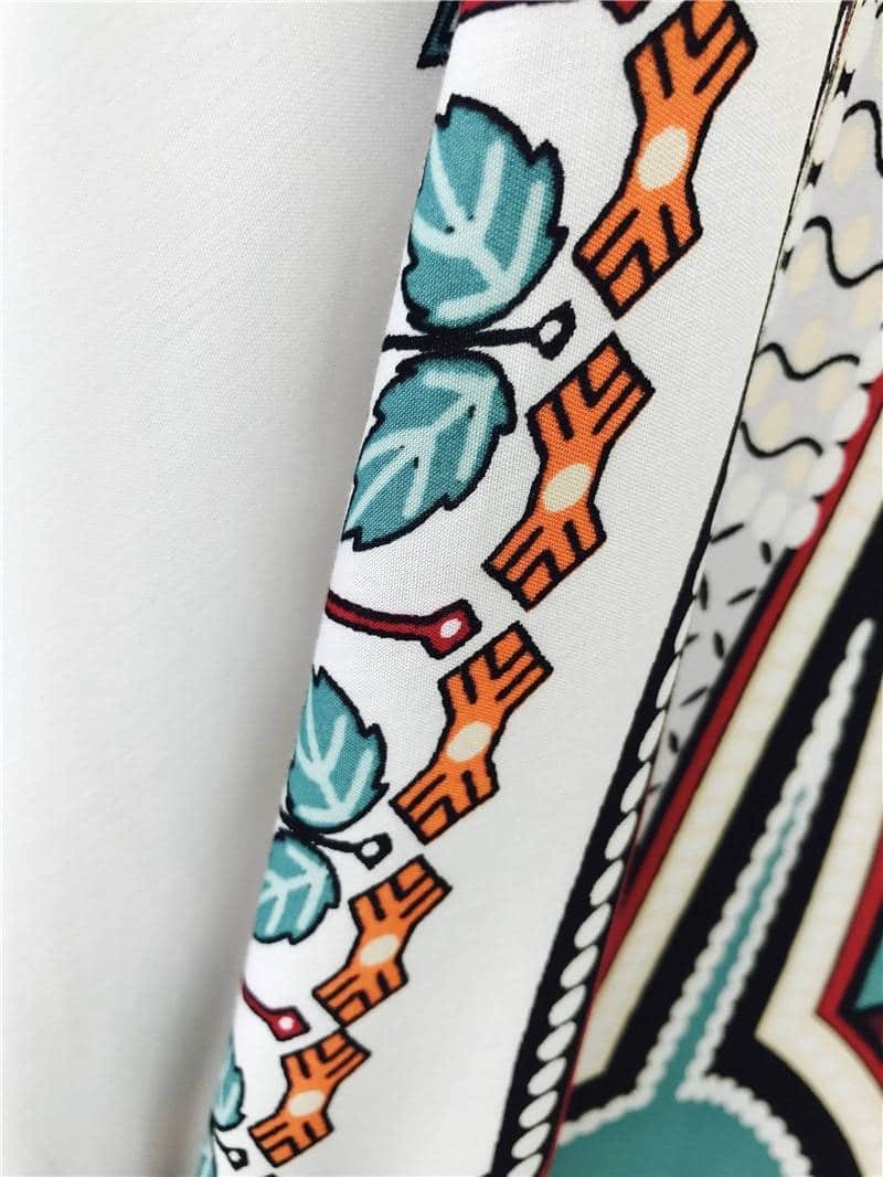 women's boho style printed dress, view 15 - MRSLM