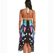 women's butterfly printed beach long dress, view 6 - MRSLM