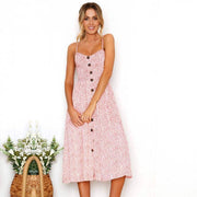 cami floral printed dress, view 4 - MRSLM