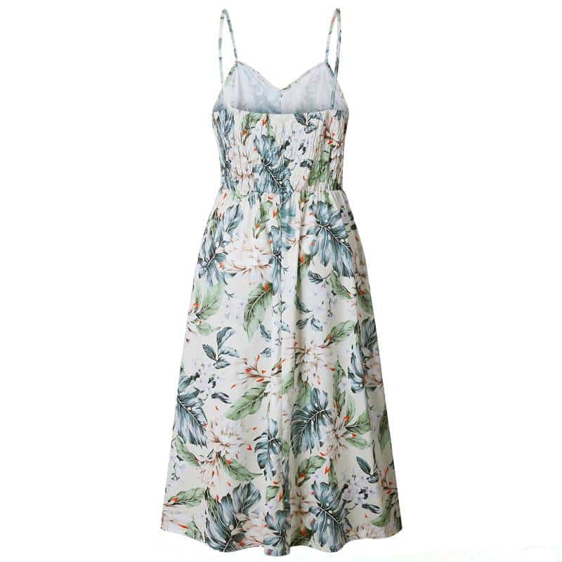 cami floral printed dress, view 7 - MRSLM