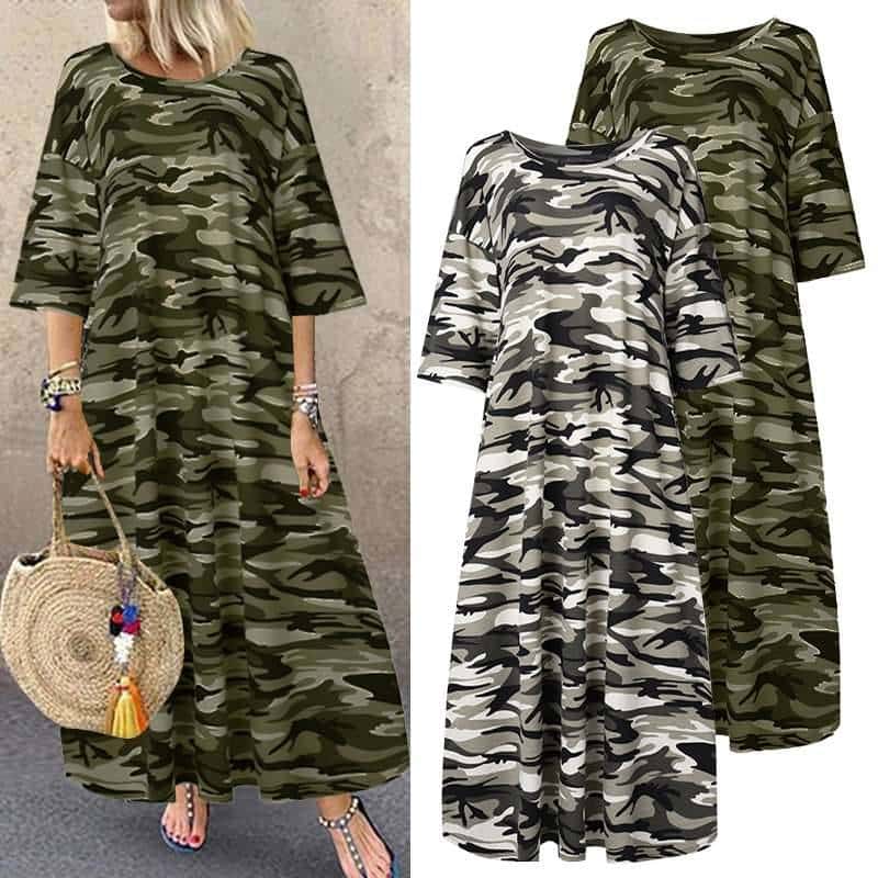 camouflage t-shirt dress - MRSLM