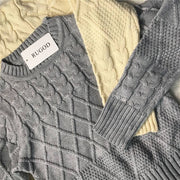 casual warm knitted dress, view 6 - MRSLM