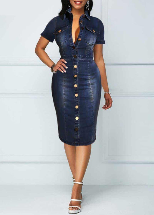denim bodycon dress - MRSLM