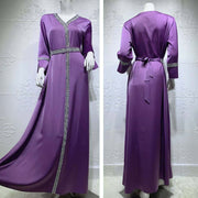 diamond trim maxi dress, view 4 - MRSLM