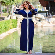 diamond trim maxi dress, view 5 - MRSLM