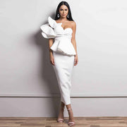 women's fashion bodycon ruffles dress, view 8 - MRSLM