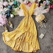 women's field flowers maxi dress, view 8 - MRSLM