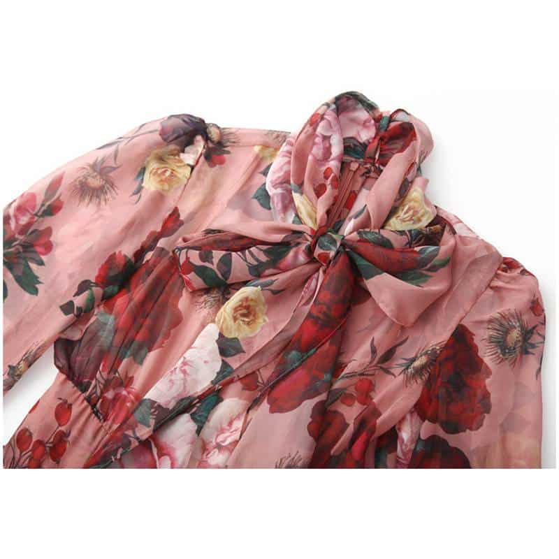 floral printed dress, view 4 - MRSLM