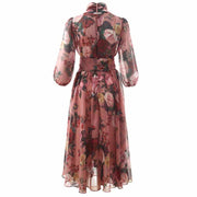 floral printed dress, view 3 - MRSLM