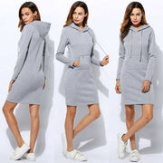 women's hooded warm dress, view 6 - MRSLM