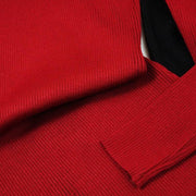 women's knitted solid color turtleneck dress, view 10 - MRSLM