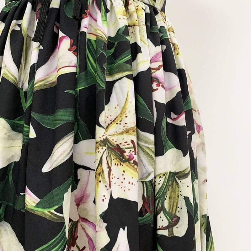 lily print lacing up dress, view 6 - MRSLM