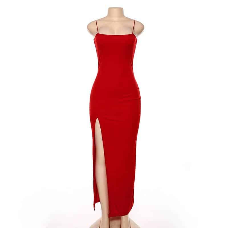 maxi backless pencil dress, view 7 - MRSLM