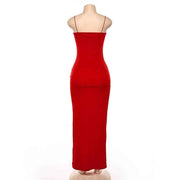 maxi backless pencil dress, view 8 - MRSLM