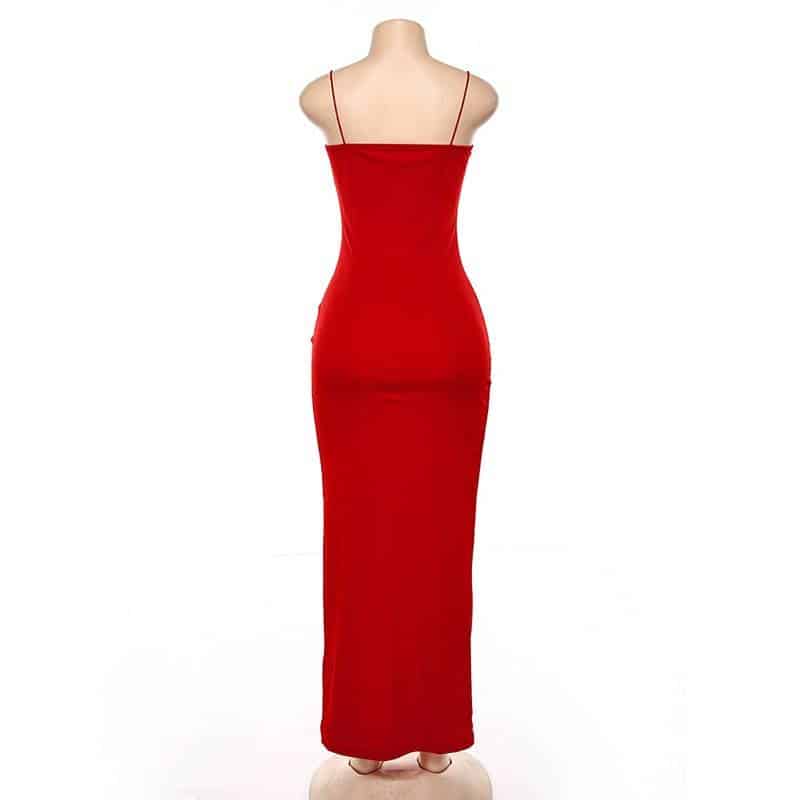 maxi backless pencil dress, view 8 - MRSLM