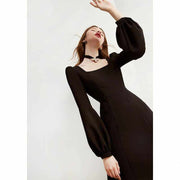 women's queen of spades midi dress, view 3 - MRSLM