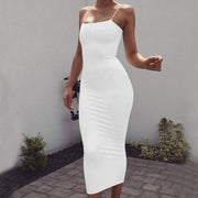 spaghetti strap maxi dress - MRSLM