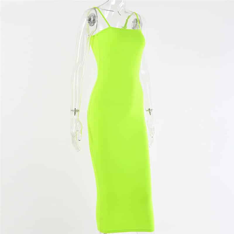spaghetti strap maxi dress, view 7 - MRSLM