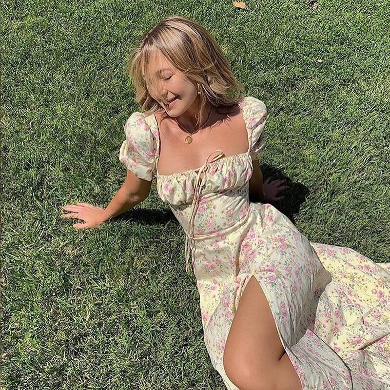 women's summer casual maxi dress, view 5 - MRSLM