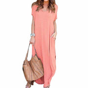 v-neck t-shirt maxi dress, view 14 - MRSLM