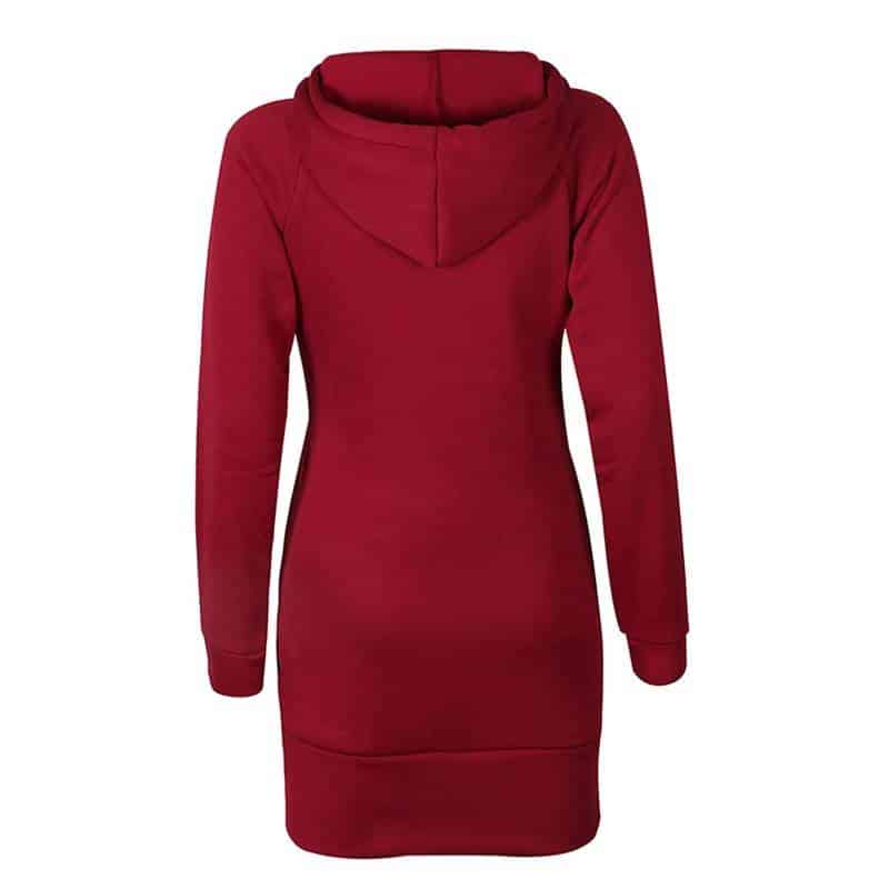 Women's warm hooded dress, view 12 - MRSLM