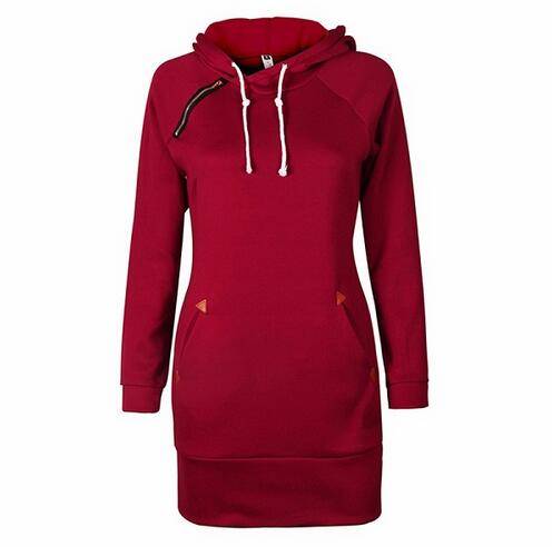 Women's warm hooded dress, view 11 - MRSLM