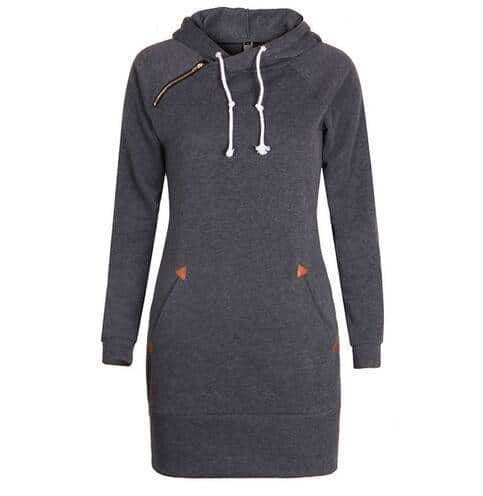 Women's warm hooded dress - MRSLM