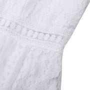 women's white lace maxi dress, view 8 - MRSLM