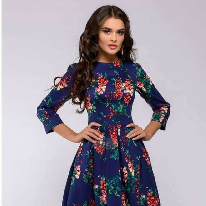 women's elegant a-line dress, view 2 - MRSLM