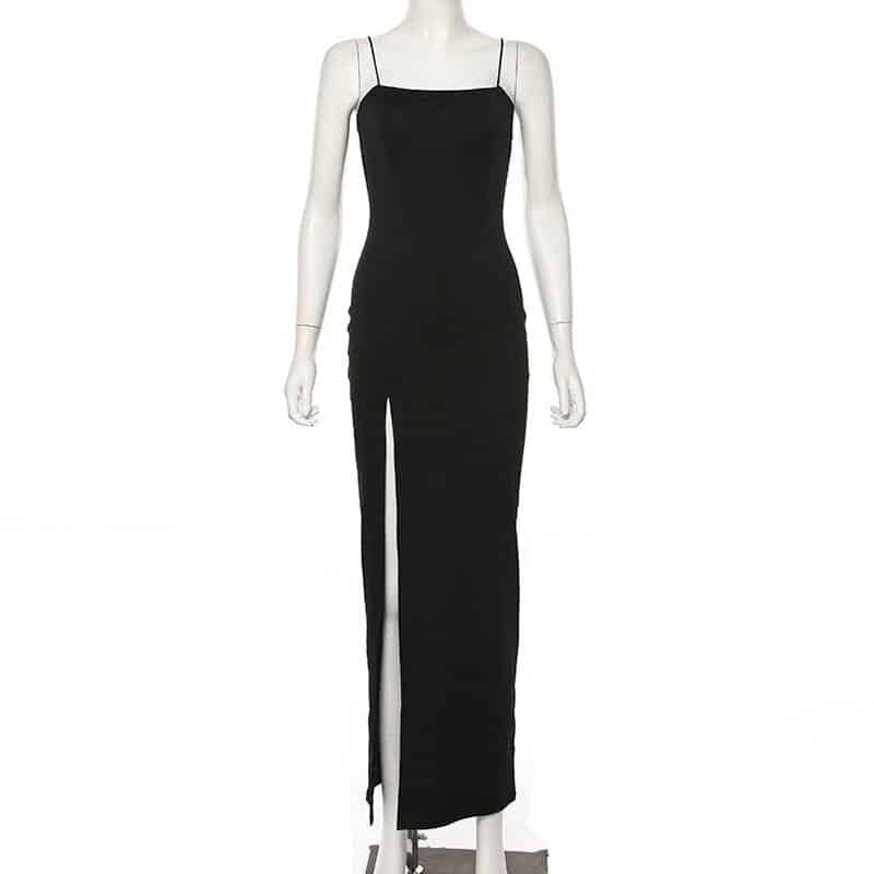 maxi backless pencil dress, view 2 - MRSLM