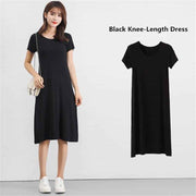 modal knitted T-shirt dress, view 5 - MRSLM
