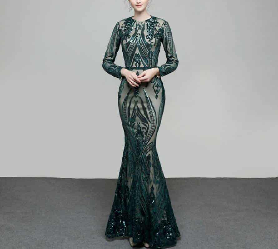 Women's Satin Evening Dress