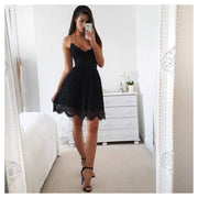lace mini party dress, view 4 - MRSLM