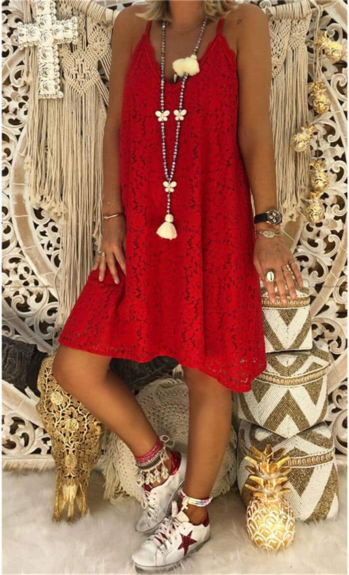 Women's Summer Loose Laced Dress