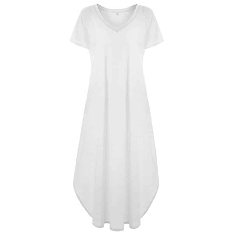 v-neck t-shirt maxi dress, view 10 - MRSLM