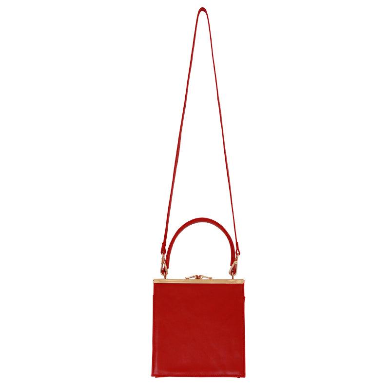 retro clip small square crossbody bag, view 2 - MRSLM