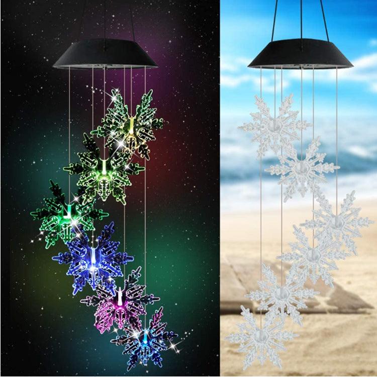 Outdoor Solar Wind Chime Lamp Hummingbird Butterfly Ball Wind Chime Garden Decoration - MRSLM