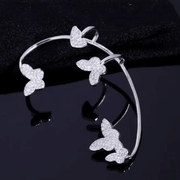 Butterfly bowknot earrings without piercing, view 6 - MRSLM